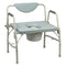 Deluxe Bariatric Drop-Arm Commode, Assembled, Grey