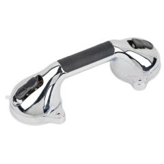 Healthsmart Suction Cup Grab Bar, 12", Chrome