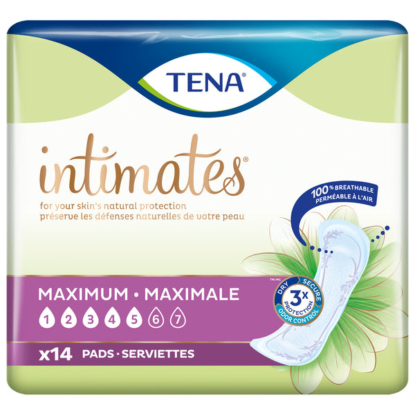 TENA Intimates Maximum Regular Pads, 14 Count, 13"