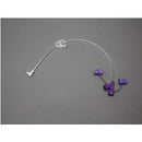 Universal Low Profile Feeding Tube Extension set 12" Dual ENFit Port Right Angle