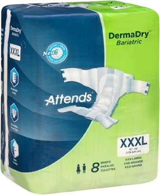 Attends DermaDry Bariatric Briefs