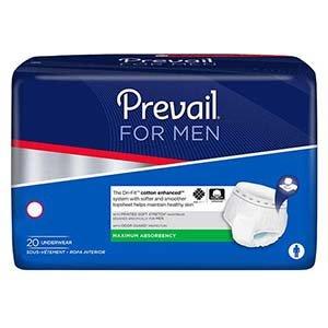 Prevail Underwear For Men Large/X-Large 44" - 64", Maximum Absorbency