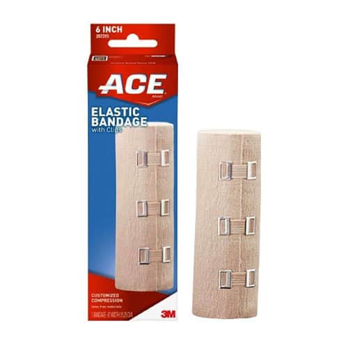 Ace Elastic Bandage 6" with Clips