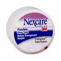 Nexcare Transpore Plastic Hypoallergenic Porous Tape 1" x 10 yds.