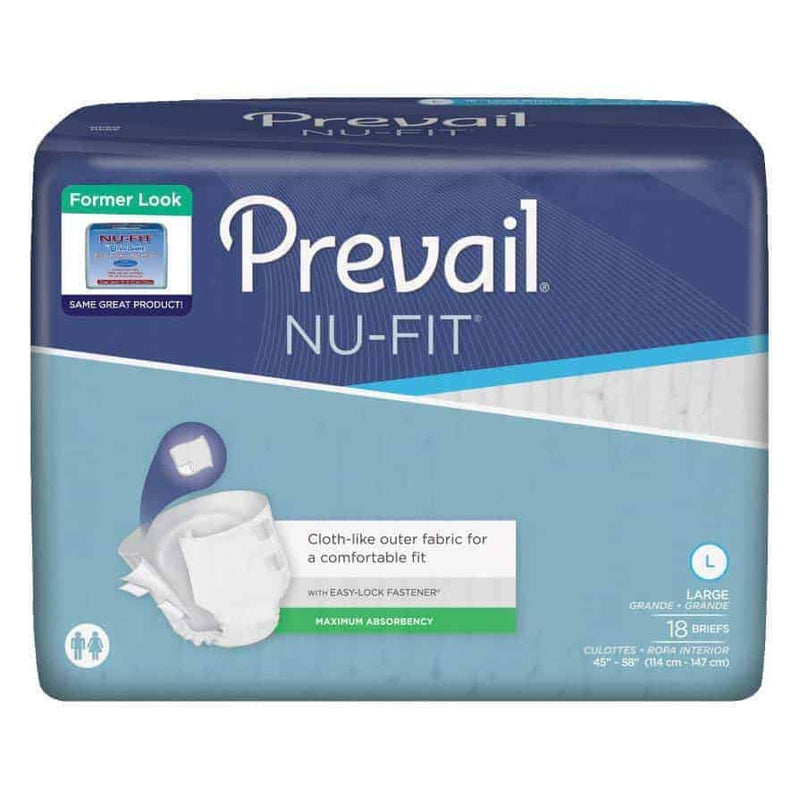 Prevail Nu-Fit Adult Brief Large 45" - 58"
