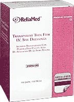 ReliaMed Sterile Latex-Free Transparent Thin Film I.V. Site Adhesive Dressing 2-3/8" x 2-3/4"