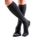 Men's CasualWear Knee-High 15-20mmHg Compression Socks Large, Black