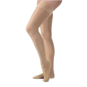 Opaque Women's Thigh-High Firm Compression Stockings Medium, Natural