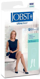 UltraSheer Supportwear Women's Knee-High Mild Compression Stockings, Large, Silky Beige