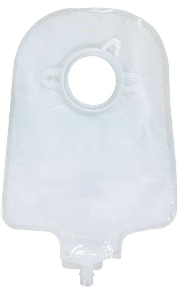 Securi-T USA 10" Urinary Pouch Transparent Flip-Flow Valve (includes 10 caps 1 Night Adapter)