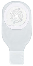 Securi-T USA 12" 1-Piece Drainable Pouch Tape Collar Transparent Cut-to-Fit 1 Curved Tail Closure