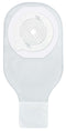 Securi-T USA 12" 1-Piece Drainable Pouch Tape Collar Transparent Cut-to-Fit 1 Curved Tail Closure