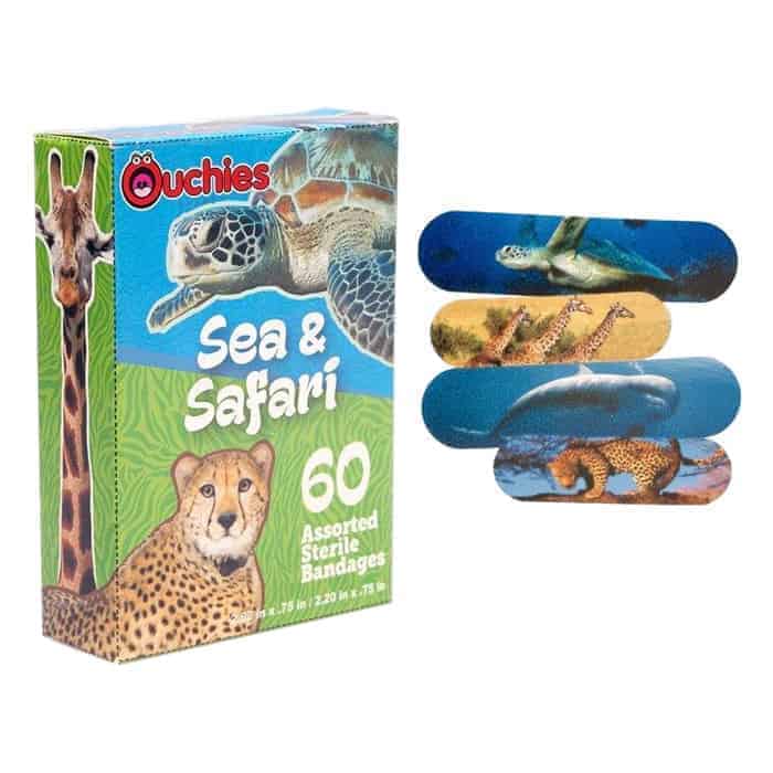 Ouchies Sea and Safari Bandages 60 ct