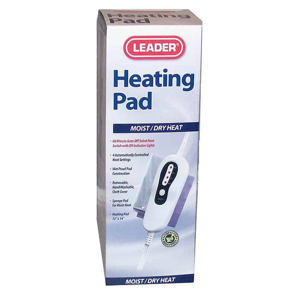 Leader Electric Moist/Dry Heating Pad, 12" x 14"