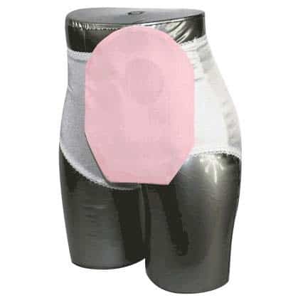 Daily Wear Pouch Cover, Closed End, Fits Flange Opening of 3/4" to 2-1/4", Overall Length 9", Pink