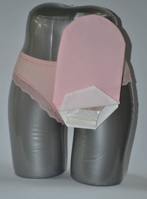 Daily Wear Pouch Cover, Open End, Fits Flange Opening of 3/4" to 2-1/4", Overall Length 10", Pink