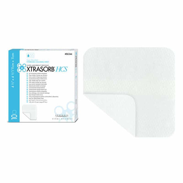 Xtrasorb Hydrogel Colloidal Sheet Dressing 4-2/7" x 4-2/7"