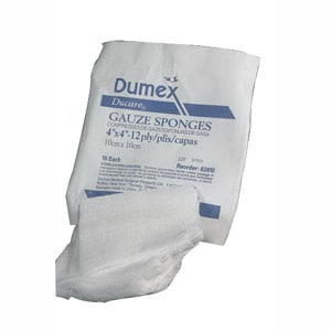 Ducare Non-Sterile Woven Gauze Sponge 2" x 2", 12-Ply