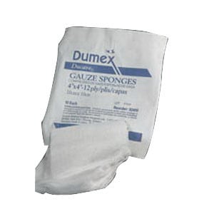 Ducare Non-Sterile Woven Gauze Sponge 8" x 4", 12-Ply