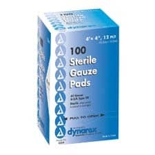 Sterile Gauze Pad 4" x 4", 12-Ply