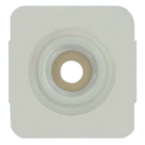 Securi-T USA Extended Wear Convex Pre-Cut 1" Wafer White Tape Collar (4" x 4")