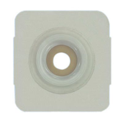 Securi-T USA Two-Piece Pre-Cut 1 3/8" Opening Extended Wear Convex Wafer with Flexible Tape Collar 5"x 5" 2 1/4" Flange