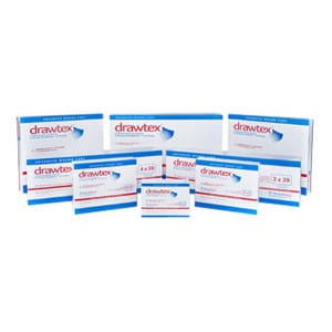 Drawtex Hydroconductive Wound Dressing with LevaFiber Tracheostomy Dressing 4" x 4"