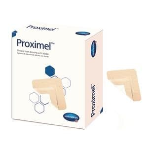 Proximel Silicone Dressing with Border, 4" x 4"