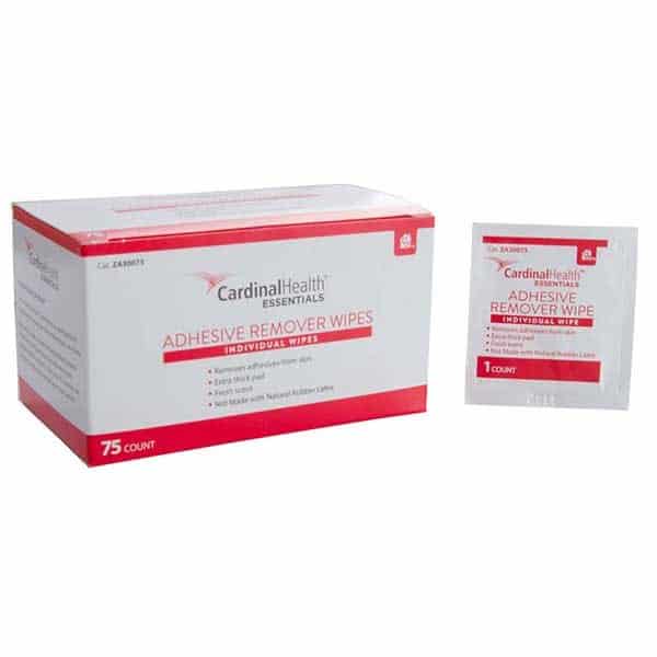 Cardinal Health Adhesive Remover Wipe 1-1/4" x 3"