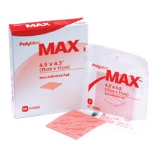 Polymem Max 4.5" x 4.5" Non-Adhesive PolyMeric Membrane Dressing