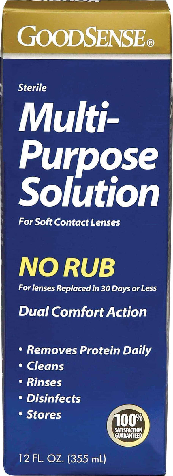 Multi-Purpose Saline Solution for Soft Contact Lenses, 12 oz.