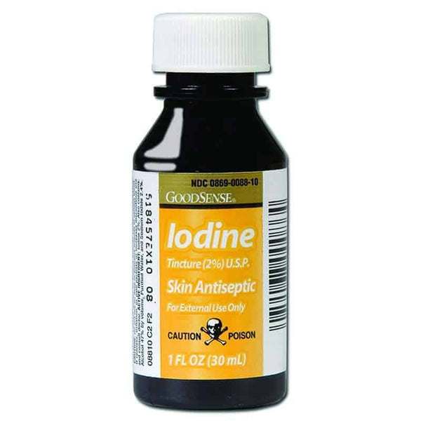 2% Iodine Tincture Skin Antiseptic, 1 oz.