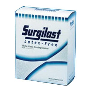 Surgilast Latex-Free Tubular Elastic Dressing Retainer, Size 2, 7" x 25 yds. (Small: Hand, Arm, Leg and Foot)