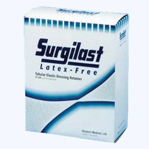 Surgilast Latex-Free Tubular Elastic Dressing Retainer, Size 3, 9" x 25 yds. (Medium: Hand Arm, Leg and Foot)