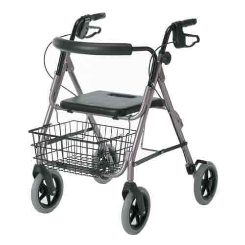 Guardian Envoy 480 Deluxe Rolling Walker 30-1/2" x 24-1/2", Rose