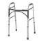 Guardian Easy Care Adult Folding Walker 5" Fixed Wheels