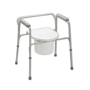Medline Padded Drop Arm Commode 350 lbs