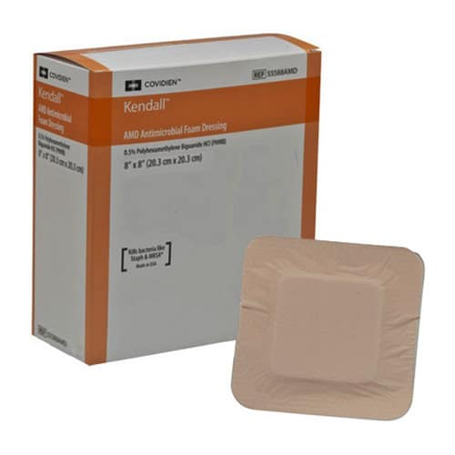 AMD Antimicrobial Foam Dressing 8" x 8"