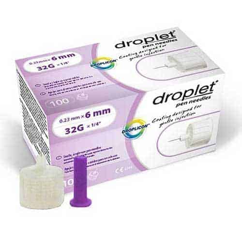 Droplet Pen Needle 31G (0.25mm) x 6mm (100 count)