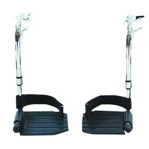 Invacare Swingaway Hemi Footrests with Composite Footplate