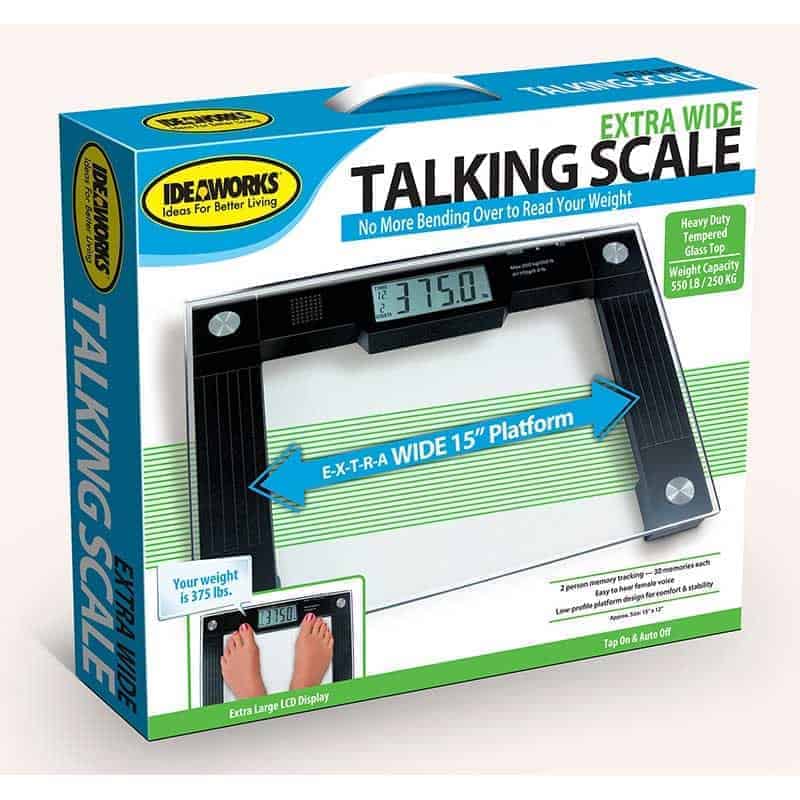 Talking Scale, 15" x 12" x 1" Platform, 550 lb. Weight Capacity