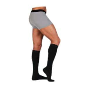 Juzo Dynamic Cotton for Men Knee-High, 30-40, Full Foot, Black, Size 3