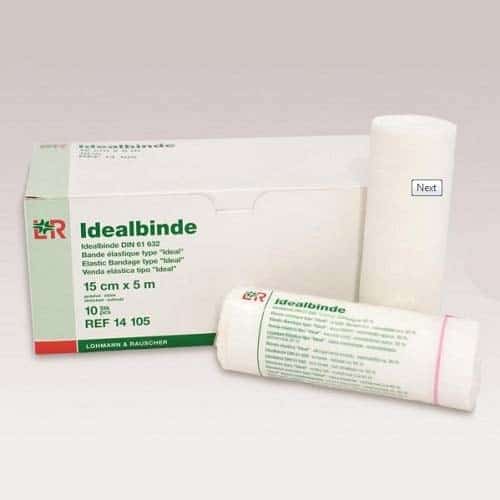 Idealbinde 100% Cotton Short Stretch Bandage 6" x 5 yd.