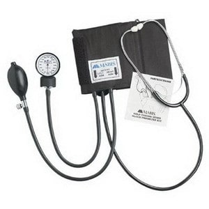 Manual Home Blood Pressure Kit with Attached Stethoscope