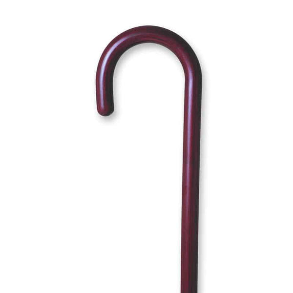 Tourist Handle Cane, Rosewood Stain, 36" - 37"