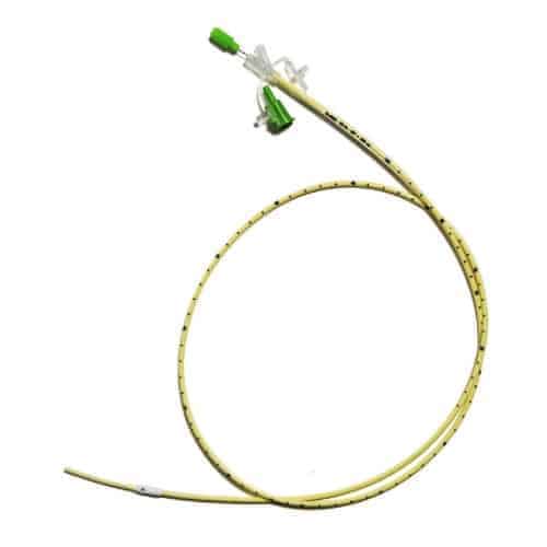 CORFLO Anti-IV Nasogastric Pediatric Feeding Tube with Stylet, 8 Fr, 36", Weighted