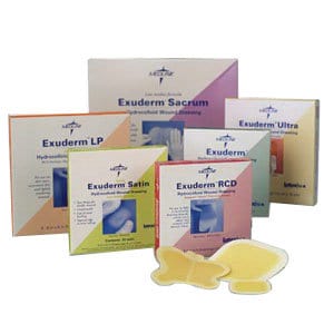 Exuderm Regulated Colloidal Dispersion Thin Hydrocolloid Dressing 6" x 6"