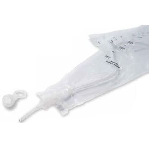 TOUCHLESS Plus Coude Unisex Vinyl Intermittent Catheter Kit 16 Fr 1100 mL