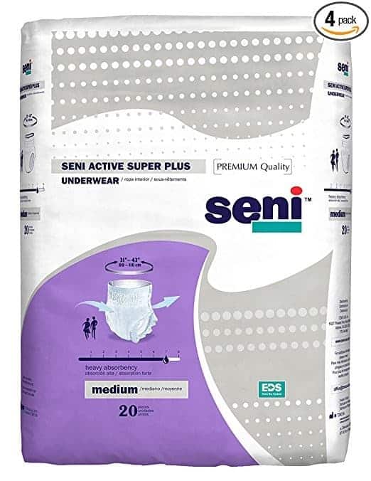 Seni Active Super Plus Pull-On Underwear, Extra Large, 7 Count