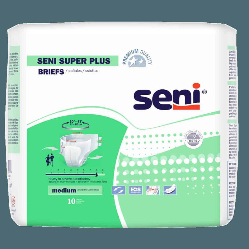 Seni Super Plus Briefs, Extra Large, 25 Count